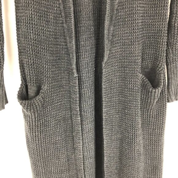 Monk & Lou black knit open cardigan long length long sleeve XXS - Picture 6 of 16